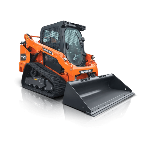 Develon DX42-7 skid steer loader for dry hire in Australia.