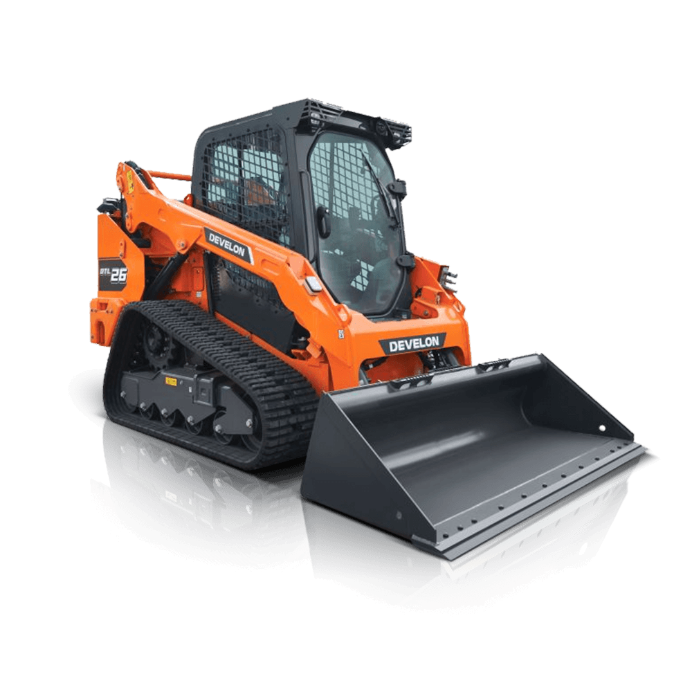 Develon DX42-7 skid steer loader for dry hire in Australia.